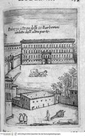 Ritratto di Roma moderna., Seite 275: Palazzo Barberini, rückwärtige Fassade