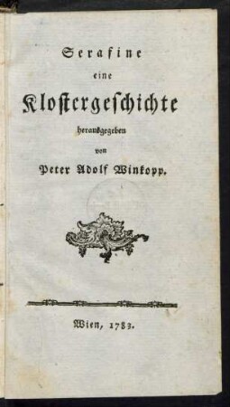 Serafine eine Klostergeschichte