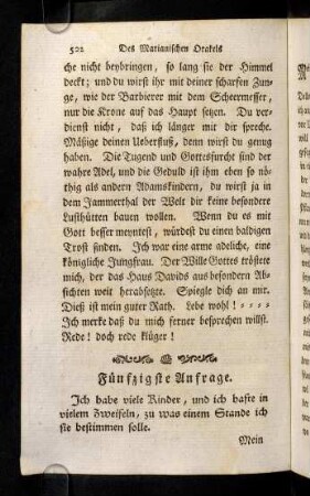 522-538, Fuenfzigste Anfrage