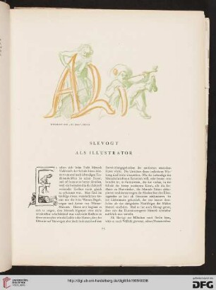 Slevogt als Illustrator