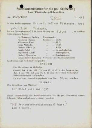 Pietzcker, Hellmut, Dr.