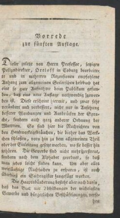 Vorrede zur fuenften Auflage.