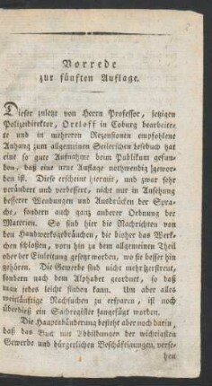 Vorrede zur fuenften Auflage.