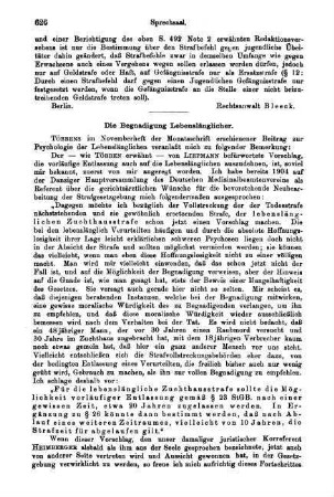 626-627, Die Begnadigung Lebenslänglicher