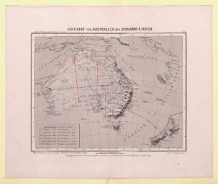 Continent von Australien und benachbarte Inseln