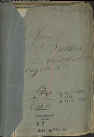 Kirchenbuchduplikat der katholischen Gemeinde Buldern ( G 1815-1849; G 1851-1860; T 1850). (Gemeinde: Buldern, katholische Gemeinde)