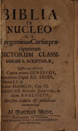 Biblia in nucleo