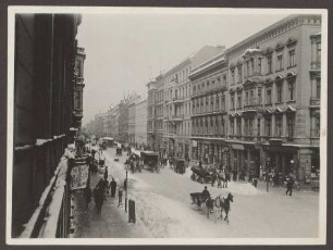 Ansichtskarte Schneebedeckte Wilhelmstraße, Ecke Puttkamerstraße