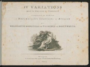 IV Variations pour le Clavecin ou Pianoforte