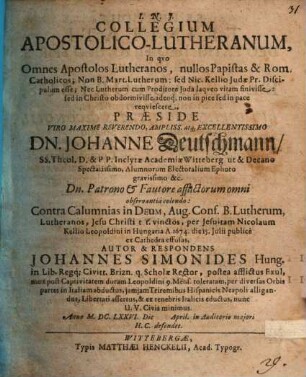 Collegium apostolico-Lutheranum
