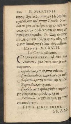Caput XXXVIII. De Coniunctione.