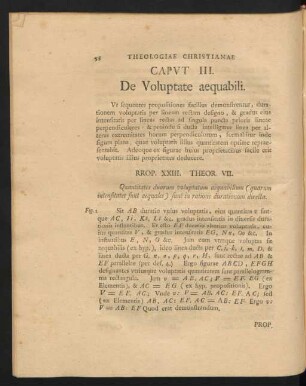 Caput III. De Voluptate aequabili.