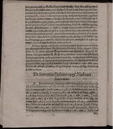 De Sententia Definitiva & Nullitate Sententiae