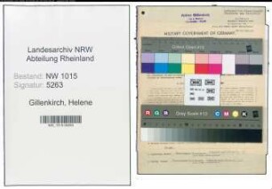 Entnazifizierung Helene Gillenkirch , geb. 28.06.1900 (Einzelhaendlerin)