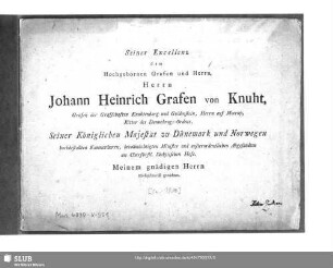Dedikation / Titelblatt
