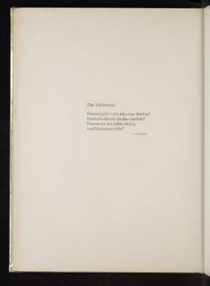 Die Welträtsel