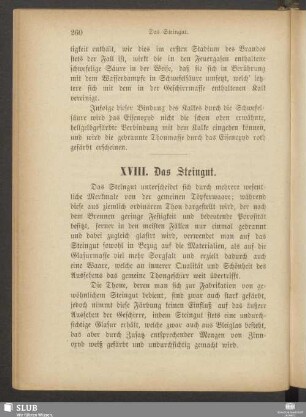 XVIII. Das Steingut