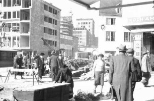 Stuttgart: Umbau am Marktplatz, Blick zum Mittnachtbau
