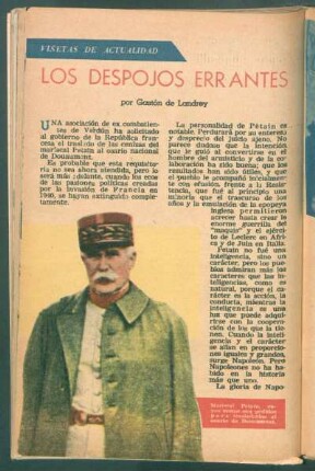 Los despojos errantes : Viñetas de la actualidad