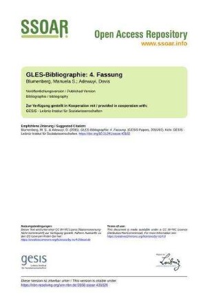 GLES-Bibliographie: 4. Fassung