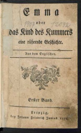 Bd. 1: Emma oder das Kind des Kummers