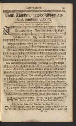 Vom Glauben/ und desselbigen anfang, zunehmen, und ende.