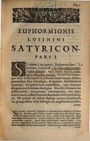 Satyricon : Partes VI.
