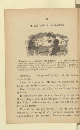 11. L'étude a la maison