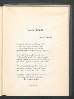 Cantor Bacán