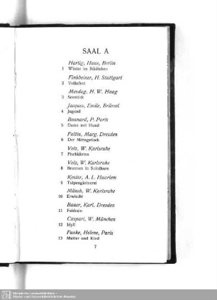 Saal A - Saal S