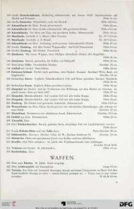 Waffen (Nr. 221-249)