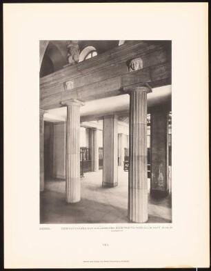 AEG-Hauptverwaltungsgebäude, Berlin: Ansicht des Kassenhofes (aus: Alfred Messel, 1912)