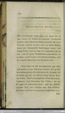 Dreyzehnter Brief. Cleve
