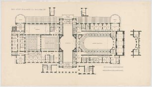 Thiersch, Friedrich von; Wiesbaden; Kurhaus - Grundriss 1. OG