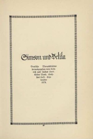 Simson und Delila