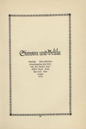 Simson und Delila