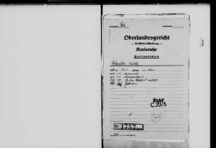 Schneider, Rudolf; Amtsgerichtsrat; geb. 23.5.1882 in Achern; gest. 27.9.1951 in Achern