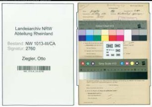 Entnazifizierung Otto Ziegler , geb. 21.03.1891 (Maurer)