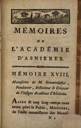 Mémoires De L'Académie D'Asnières. 3