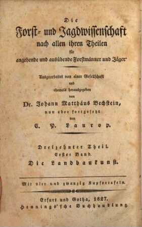 Handbuch der Land- und Wasserbaukunst : für angehende und ausübende Forstmänner, Kameralisten und Oekonomen, 2. Die Wasserbaukunst