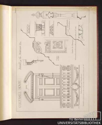 Coleshill Hovse: Details of the Staircase Etc.