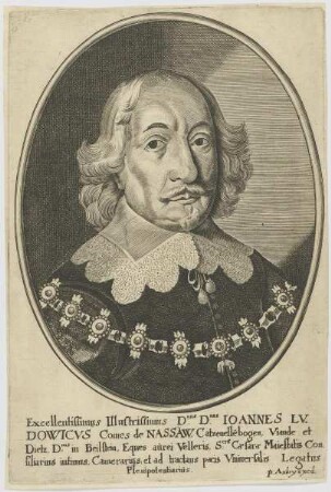 Bildnis des Ioannes Lvdowicvs, Comes de Nassaw