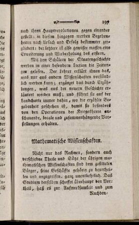Mathematische Wissenschaften