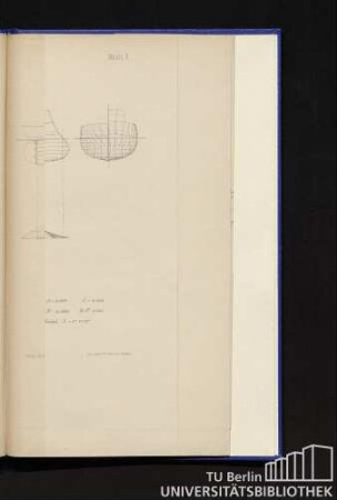 Blatt I. Kreuzer-Korvette "Problem". Konstruktionsriss. Masstab=1:333 1/3