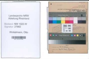 Entnazifizierung Otto Winkelmann , geb. 19.12.1879 (Landwirt)