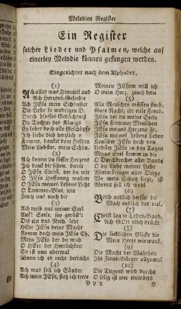 Ein Register solcher Lieder und Psalmen, ...