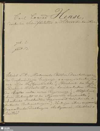 Nr. 149-150. Hense, Johann Karl Conrad