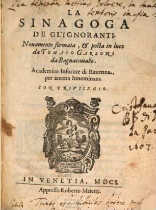 La sinagoga degl'ignoranti