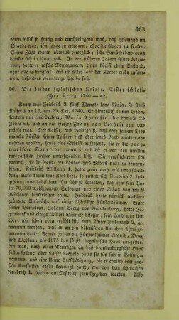 90. Die beiden schlesischen Kriege. Erster schlesischer Krieg 1740 - 42