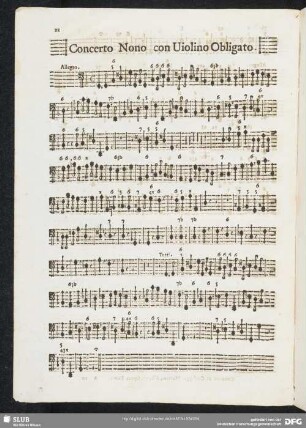 Concerto nono con violino obligato